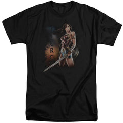 Wonder Woman Movie Fierce Men's 18/1 Tall Cotton Short-Sleeve T-Shirt
