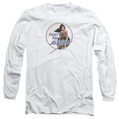 Wonder Woman Movie Fight For Justice Men's 18/1 Cotton Long-Sleeve T-Shirt