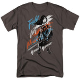 Wonder Woman Movie Fight For Peace Men's 18/1 Cotton Short-Sleeve T-Shirt
