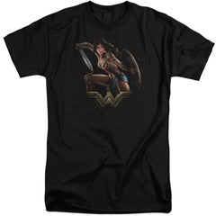 Wonder Woman Movie Fight Men's 18/1 Tall Cotton Short-Sleeve T-Shirt