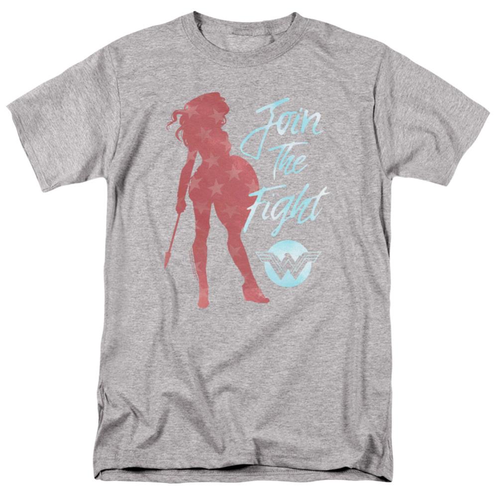 Wonder Woman Movie Freedom Fight Men's 18/1 Cotton Short-Sleeve T-Shirt