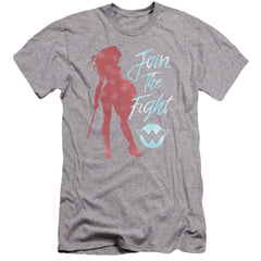 Wonder Woman Movie Freedom Fight Men's Ultra-Soft 30/1 Cotton Slim Short-Sleeve T-Shirt