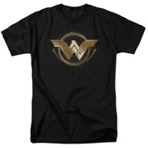 Wonder Woman Movie Lasso Logo Men's 18/1 Cotton Short-Sleeve T-Shirt