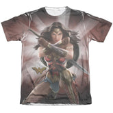 Wonder Woman Movie Protector Of Humanity Men's Regular Fit Poly Cotton Short-Sleeve T-Shirt
