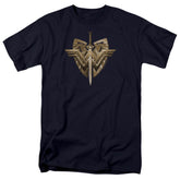 Wonder Woman Movie Sword Emblem Men's 18/1 Cotton Short-Sleeve T-Shirt