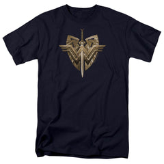 Wonder Woman Movie Sword Emblem Men's 18/1 Cotton Short-Sleeve T-Shirt