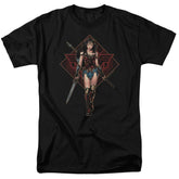 Wonder Woman Movie Warrior Men's 18/1 Cotton Short-Sleeve T-Shirt
