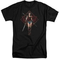 Wonder Woman Movie Warrior Men's 18/1 Tall Cotton Short-Sleeve T-Shirt