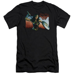 Wonder Woman Movie Warrior Woman Men's Ultra-Soft 30/1 Cotton Slim Short-Sleeve T-Shirt