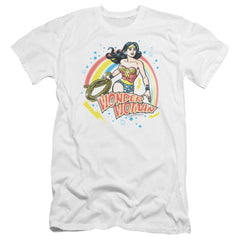 Wonder Woman Wonder Airbrush Men's Ultra-Soft 30/1 Cotton Slim Short-Sleeve T-Shirt