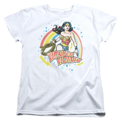 Wonder Woman Wonder Airbrush Women's 18/1 Cotton Short-Sleeve T-Shirt