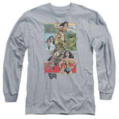 Wonder Woman WW75 Comic Page Men's 18/1 Cotton Long-Sleeve T-Shirt