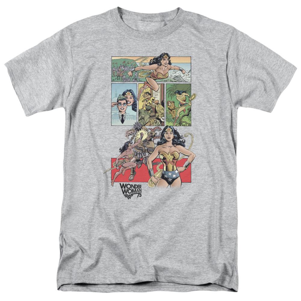 Wonder Woman WW75 Comic Page Men's 18/1 Cotton Short-Sleeve T-Shirt