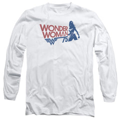 Wonder Woman WW75 Silhouette Men's 18/1 Cotton Long-Sleeve T-Shirt