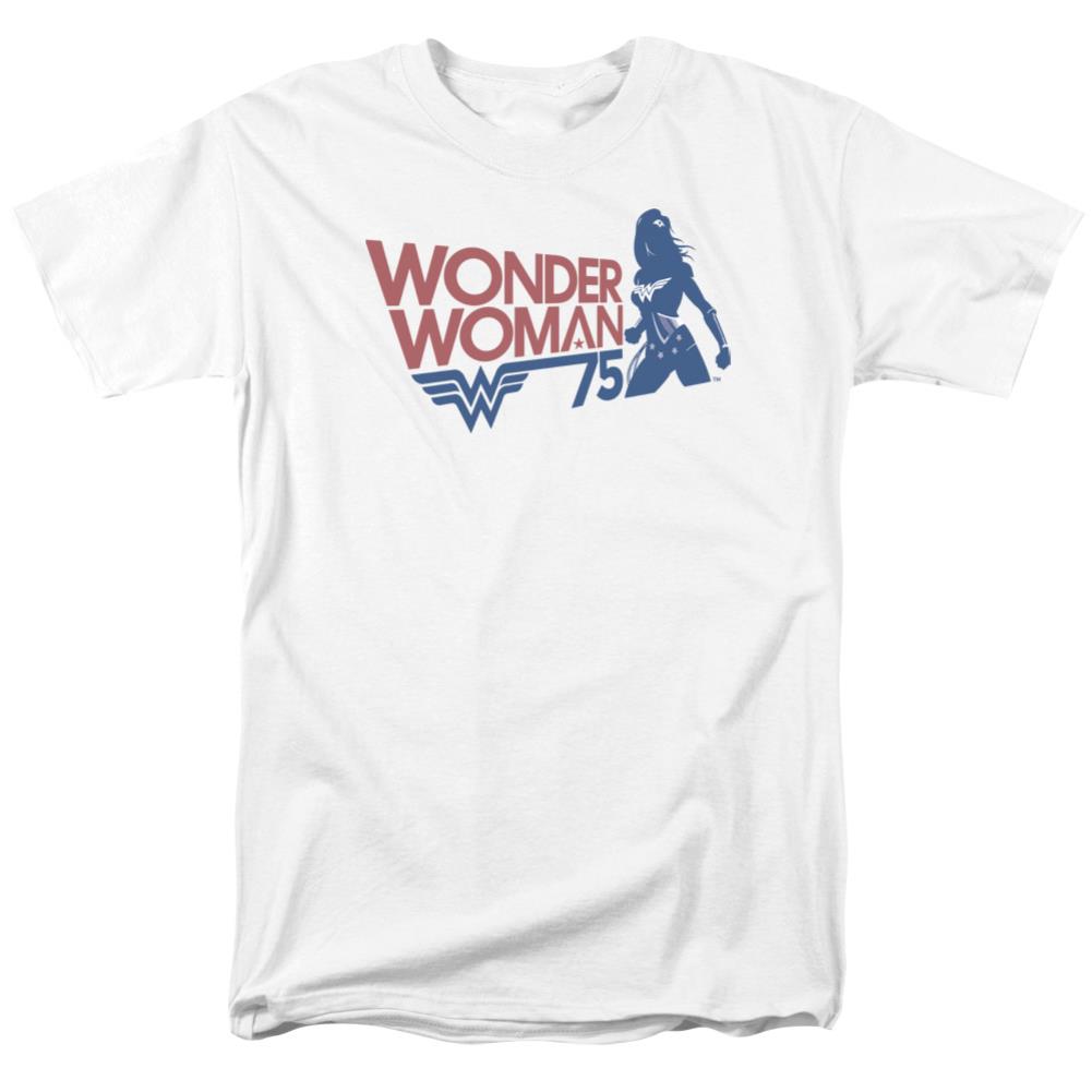 Wonder Woman WW75 Silhouette Men's 18/1 Cotton Short-Sleeve T-Shirt