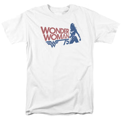 Wonder Woman WW75 Silhouette Men's 18/1 Cotton Short-Sleeve T-Shirt