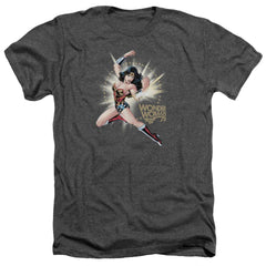 Wonder Woman WW75 The Bracelets Of Submission Men's 30/1 Heather 60 40 Poly Short-Sleeve T-Shirt