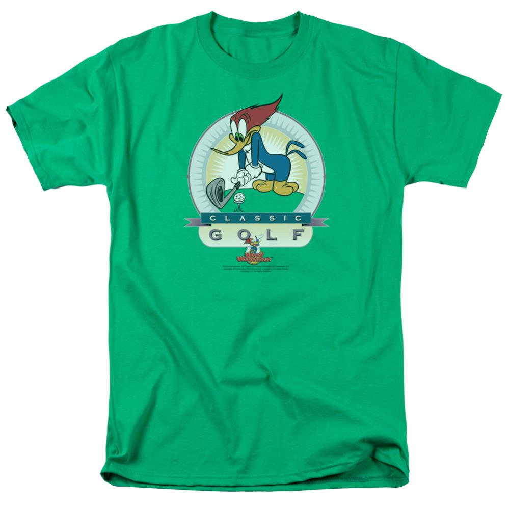 Woody Woodpecker Classic Golf Men's 18/1 Cotton Short-Sleeve T-Shirt