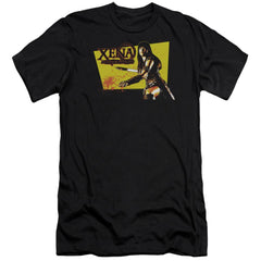 Xena Warrior Princess Cut Up Men's Ultra-Soft 30/1 Cotton Slim Short-Sleeve T-Shirt