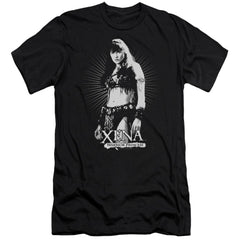 Xena Warrior Princess Dont Mess With Me Men's Ultra-Soft 30/1 Cotton Slim Short-Sleeve T-Shirt