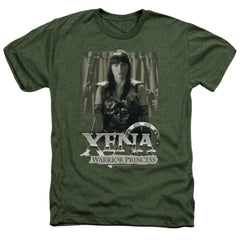 Xena Warrior Princess Honored Men's 30/1 Heather 60 40 Poly Short-Sleeve T-Shirt