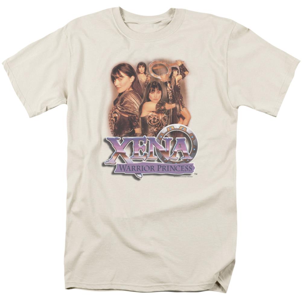 Xena Warrior Princess Princess Collage Men's 18/1 Cotton Short-Sleeve T-Shirt