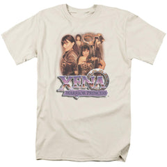 Xena Warrior Princess Princess Collage Men's 18/1 Cotton Short-Sleeve T-Shirt