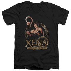 Xena Warrior Princess Royalty Men's 30/1 Cotton Slim V-Neck T-Shirt