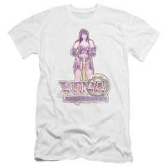 Xena Warrior Princess Stand Men's Ultra-Soft 30/1 Cotton Slim Short-Sleeve T-Shirt