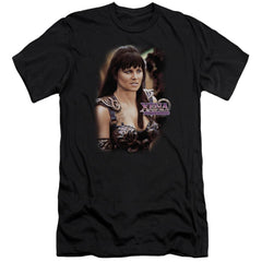 Xena Warrior Princess Warrior Princess Men's Ultra-Soft 30/1 Cotton Slim Short-Sleeve T-Shirt