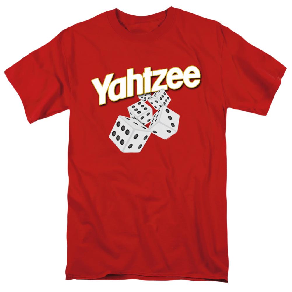 Yahtzee Tumbling Dice Men's 18/1 Cotton Short-Sleeve T-Shirt