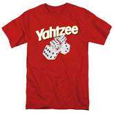 Yahtzee Tumbling Dice Men's 18/1 Cotton Short-Sleeve T-Shirt