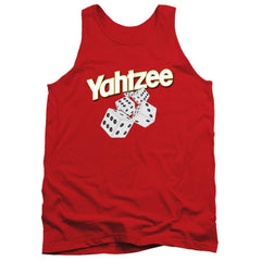 Yahtzee Tumbling Dice Men's 18/1 Cotton Tank Top