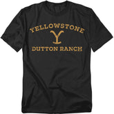 Yellowstone Arched Logo Men's 18/1 Cotton Short-Sleeve T-Shirt