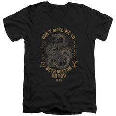 Yellowstone Beth Dutton Men's 30/1 Cotton Slim V-Neck T-Shirt