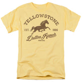 Yellowstone Dutton Ranch Horse Men's 18/1 Cotton Short-Sleeve T-Shirt
