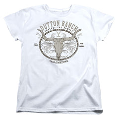Yellowstone Dutton Ranch Women's 18/1 Cotton Short-Sleeve T-Shirt