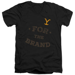 Yellowstone For The Brand Men's 30/1 Cotton Slim V-Neck T-Shirt
