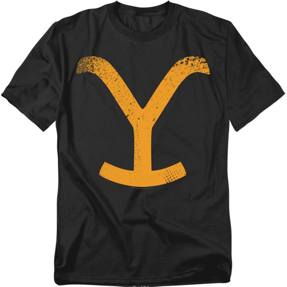 Yellowstone Large Brand Men's 18/1 Cotton Short-Sleeve T-Shirt