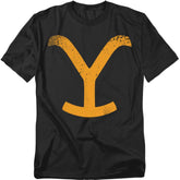 Yellowstone Large Brand Men's 18/1 Cotton Short-Sleeve T-Shirt