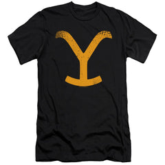 Yellowstone Large Brand Men's Ultra-Soft 30/1 Cotton Slim Short-Sleeve T-Shirt