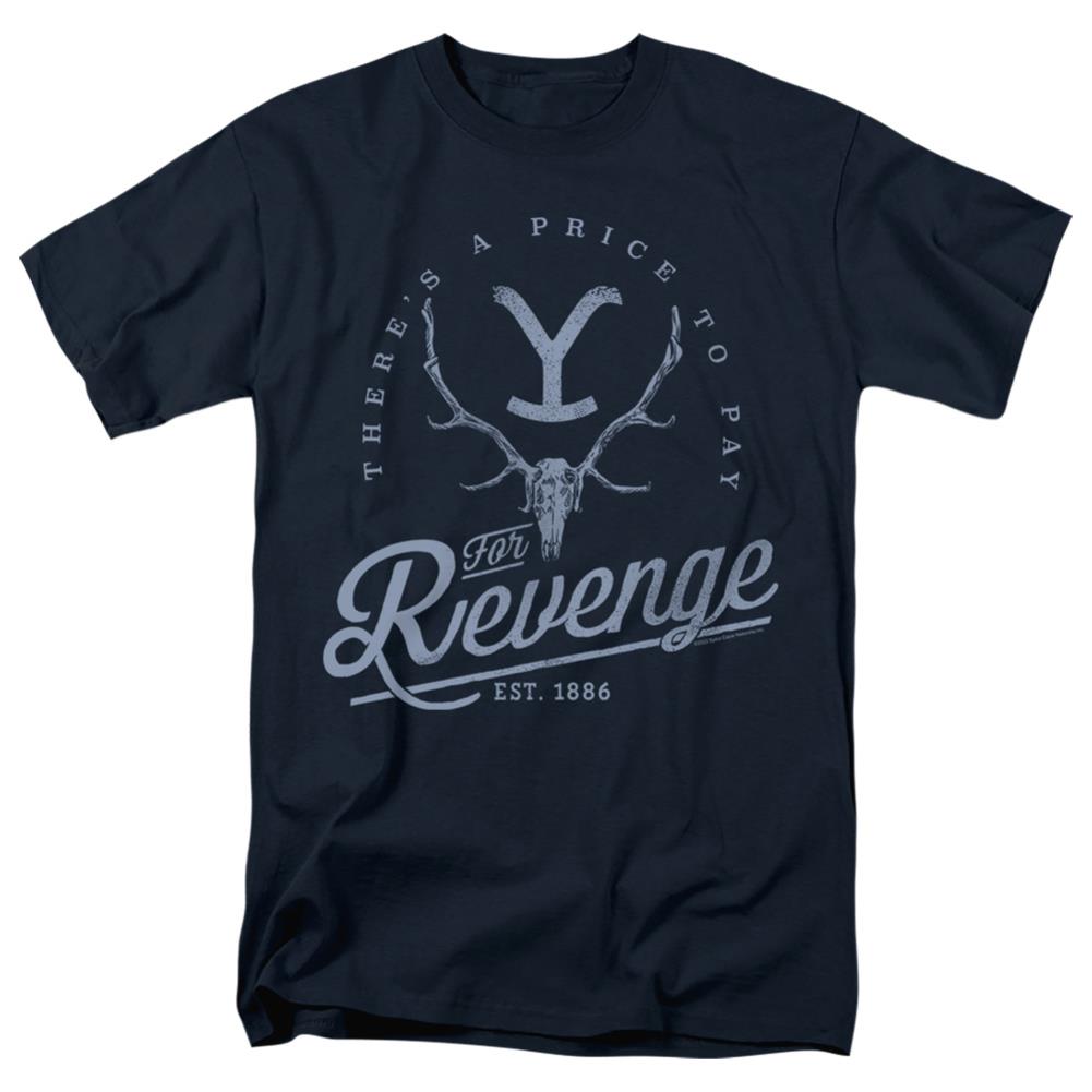 Yellowstone Revenge Skull Men's 18/1 Cotton Short-Sleeve T-Shirt