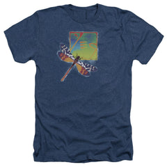 Yes Dragonfly Men's 30/1 Heather 60 40 Poly Short-Sleeve T-Shirt