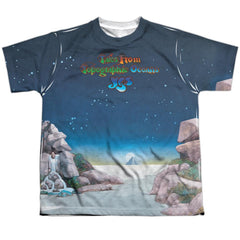 Yes Topographic Oceans Youth Regular Fit Poly Short-Sleeve T-Shirt