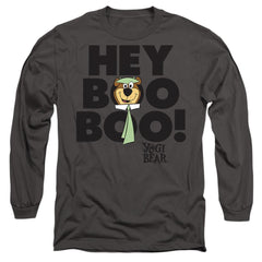 Yogi Bear Hey Boo Boo Men's 18/1 Cotton Long-Sleeve T-Shirt