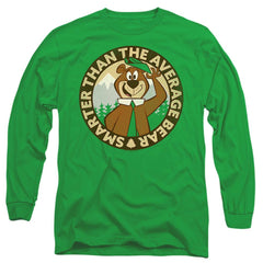 Yogi Bear Smarter Than Average Men's 18/1 Cotton Long-Sleeve T-Shirt