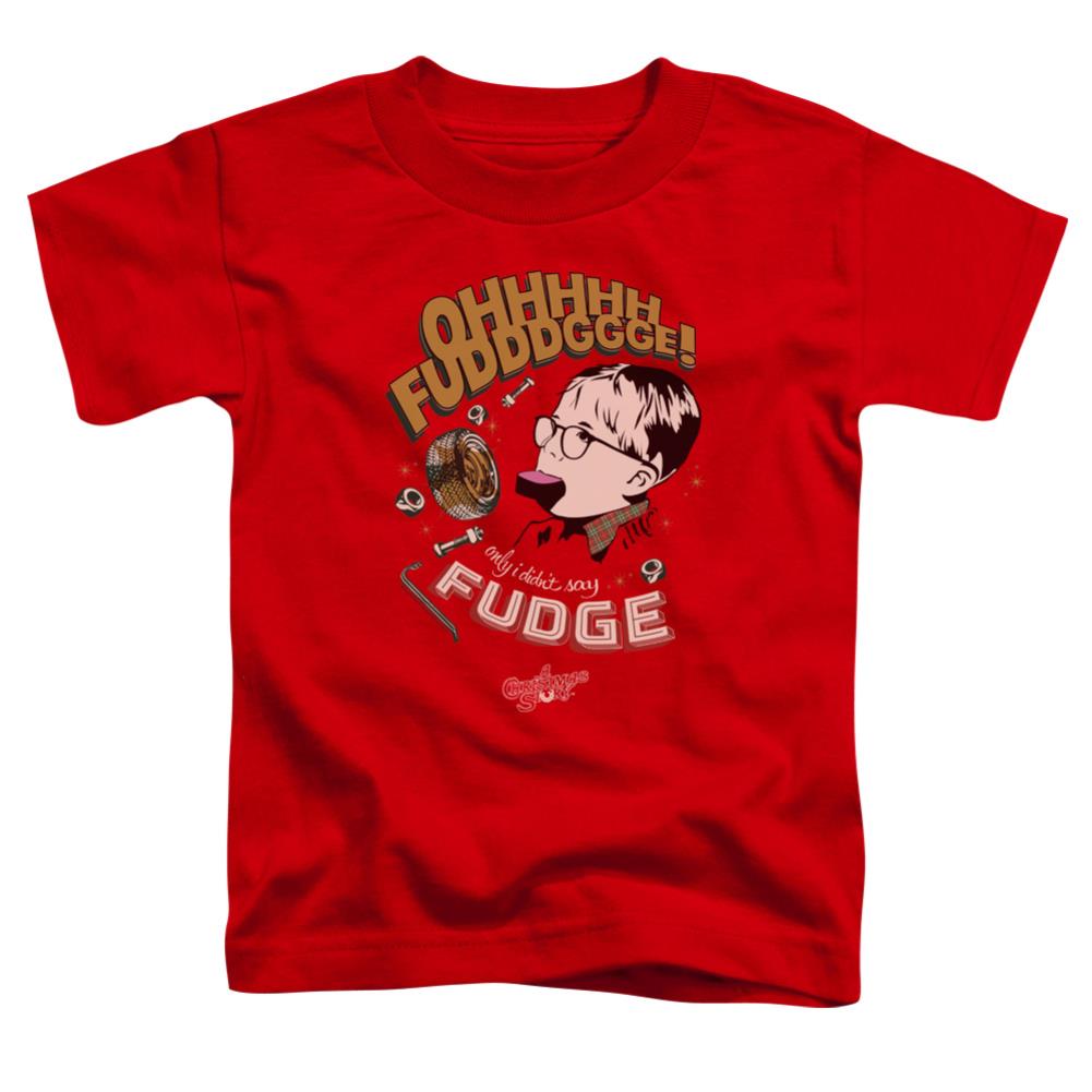A Christmas Story Fudge Toddler 18/1 Cotton Short-Sleeve T-Shirt
