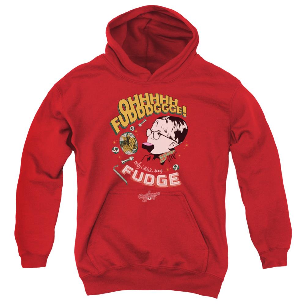 A Christmas Story Fudge Youth Cotton Poly Pull-Over Hoodie