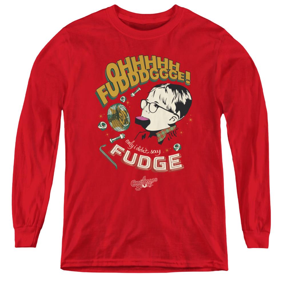 A Christmas Story Fudge Youth Long-Sleeve T-Shirt