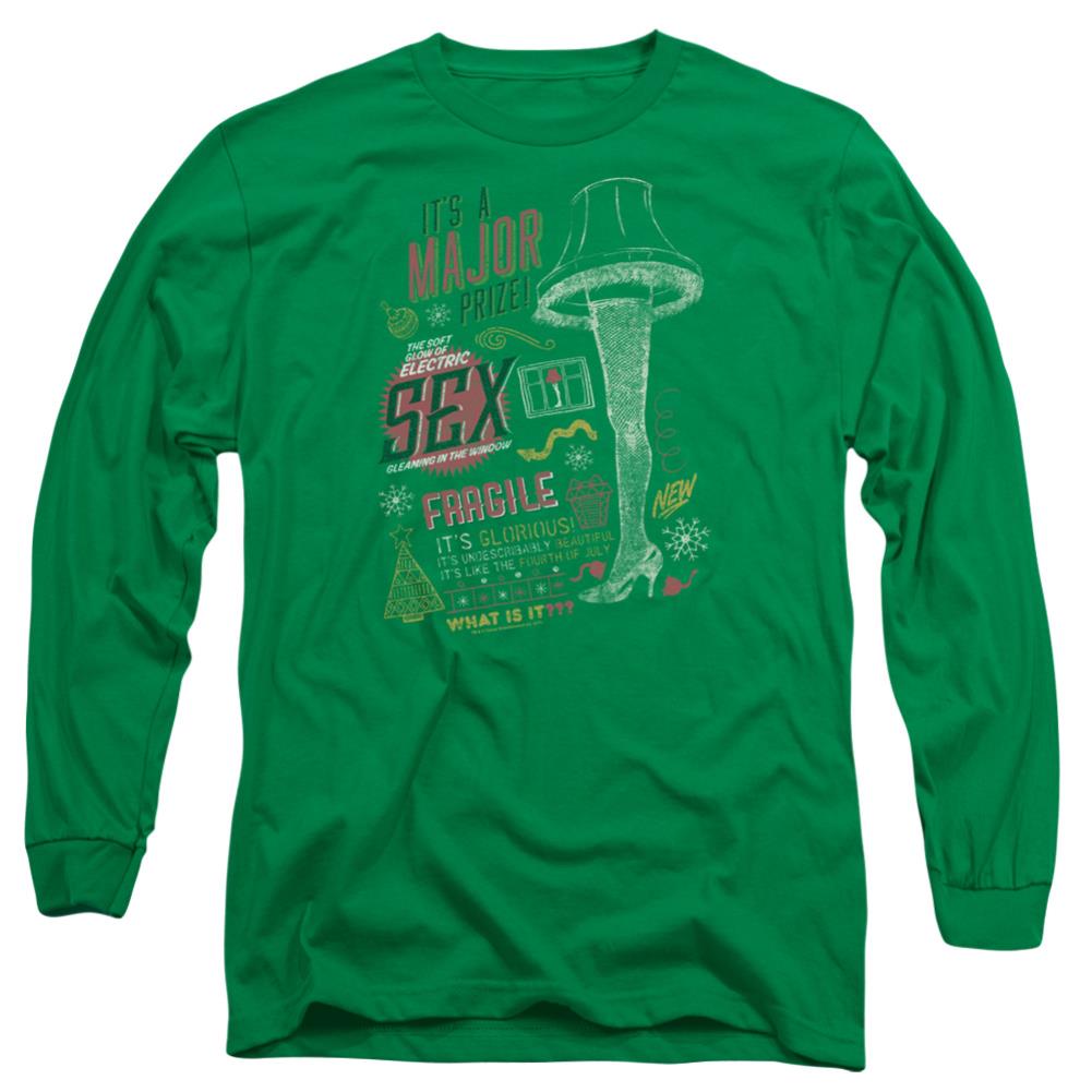 A Christmas Story It's A Major Prize Men's 18/1 Cotton Long-Sleeve T-Shirt